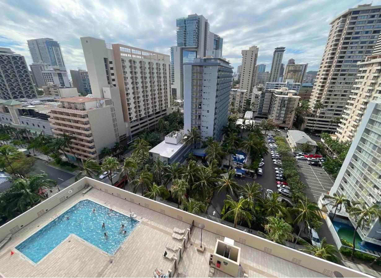 1414- Heart Of Waikiki With Kitchen - Free Parking - City View Honolulu Exteriör bild